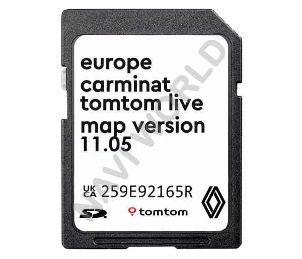 Photo - Renault Carminat TomTom Live 11.05 SD card Europe 2023