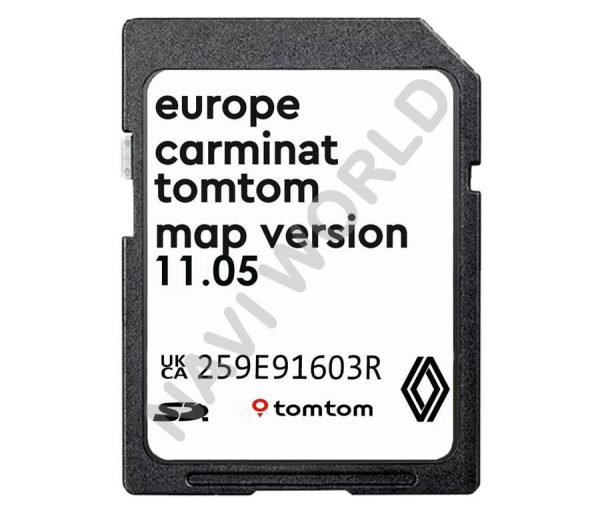 Photo - Renault Carminat TomTom Non Live 11.05 SD card Europe 2023