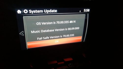 ADR Mazda Connect Firmware Update 70.00.335 ADR 4A photo review