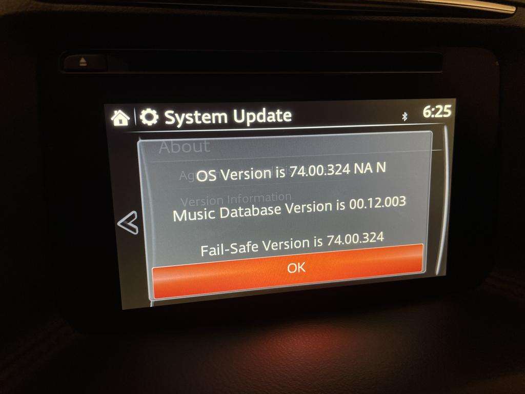 Photo - NA Mazda Connect Firmware Update 74.00.324 NA